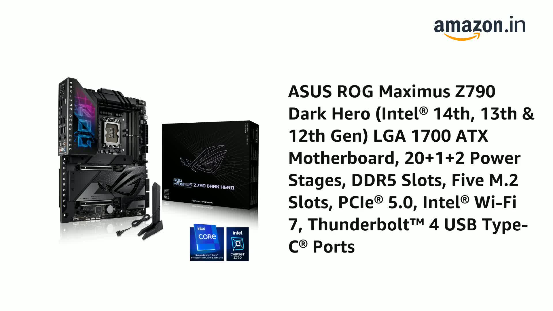 Amazon.in: Buy ASUS ROG Maximus Z790 Dark Hero (Intel 14Th, 13th